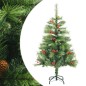vidaXL Árbol de Navidad artificial con piñas y bayas 120 cm vidaXL Árbol de Navidad artificial con piñas y bayas 120 cm
