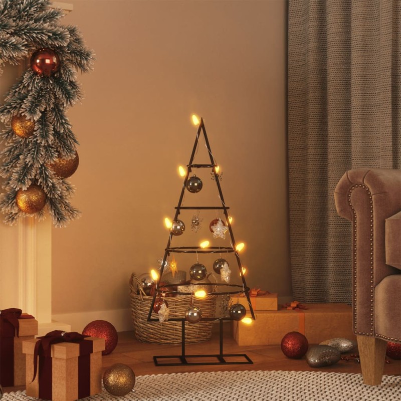 vidaXL Árbol de Navidad para decoración metal negro 60 cm vidaXL Árbol de Navidad para decoración metal negro 60 cm
