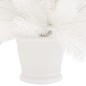vidaXL Árbol de Navidad preiluminado con luces y bolas blanco 65 cm vidaXL Árbol de Navidad preiluminado con luces y bolas blanco 65 cm