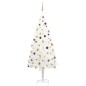 vidaXL Árbol de Navidad preiluminado con luces y bolas blanco 240 cm vidaXL Árbol de Navidad preiluminado con luces y bolas blanco 240 cm