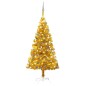 vidaXL Árbol de Navidad preiluminado con luces y bolas dorado 120 cm vidaXL Árbol de Navidad preiluminado con luces y bolas dorado 120 cm