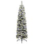 vidaXL Árbol de Navidad delgado con nieve PVC verde 240 cm vidaXL Árbol de Navidad delgado con nieve PVC verde 240 cm