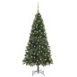 vidaXL Árbol de Navidad preiluminado con luces y bolas verde 210 cm vidaXL Árbol de Navidad preiluminado con luces y bolas verde 210 cm