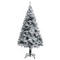 vidaXL Árbol de Navidad artificial verde con luces y nieve 150 cm vidaXL Árbol de Navidad artificial verde con luces y nieve 150 cm