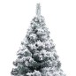 vidaXL Árbol de Navidad artificial verde con luces y nieve 150 cm vidaXL Árbol de Navidad artificial verde con luces y nieve 150 cm