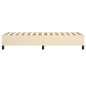vidaXL Estructura de cama box spring tela color crema 90x200 cm vidaXL Estructura de cama box spring tela color crema 90x200 cm