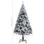 vidaXL Árbol de Navidad artificial verde con luces y nieve 150 cm vidaXL Árbol de Navidad artificial verde con luces y nieve 150 cm
