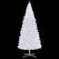 vidaXL Árbol de Navidad preiluminado con luces y bolas blanco 400 cm