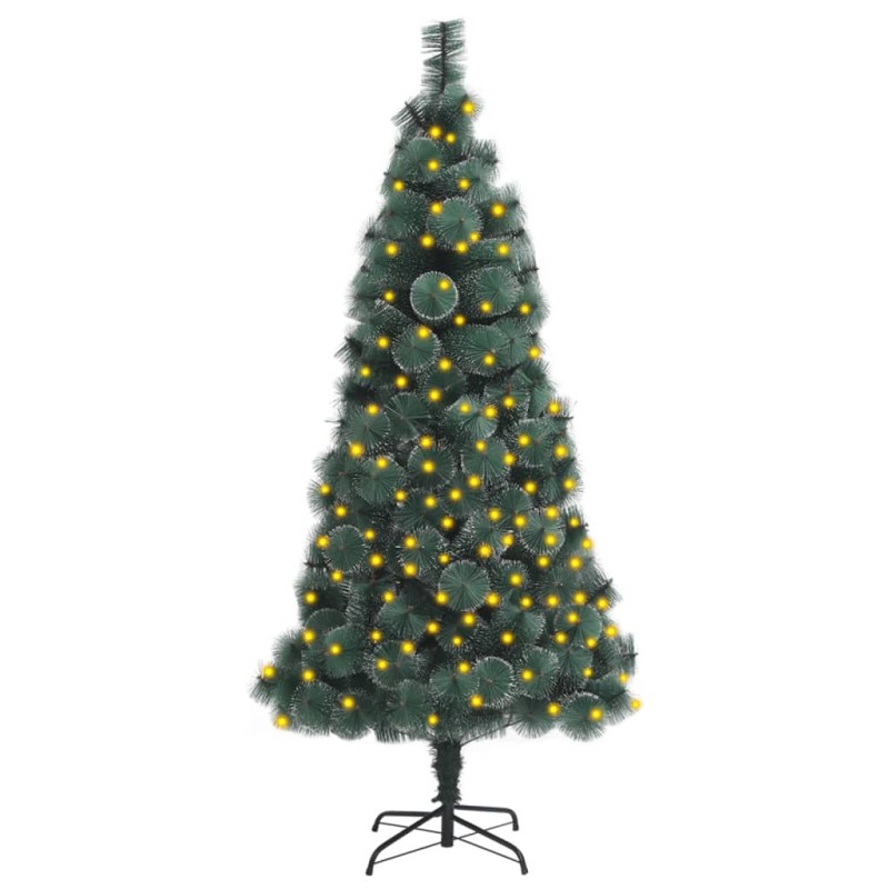 vidaXL Árbol de Navidad artificial con luces PVC&PE verde 150 cm vidaXL Árbol de Navidad artificial con luces PVC&PE verde 150 cm