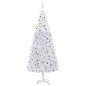 vidaXL Árbol de Navidad artificial con LED y bolas blanco 500 cm vidaXL Árbol de Navidad artificial con LED y bolas blanco 500 cm