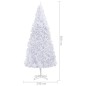 vidaXL Árbol de Navidad preiluminado con luces y bolas blanco 500 cm vidaXL Árbol de Navidad preiluminado con luces y bolas blanco 500 cm