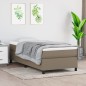vidaXL Estructura de cama box spring tela gris taupe 100x200 cm vidaXL Estructura de cama box spring tela gris taupe 100x200 cm