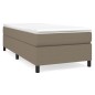 vidaXL Estructura de cama box spring tela gris taupe 100x200 cm vidaXL Estructura de cama box spring tela gris taupe 100x200 cm