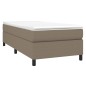 vidaXL Estructura de cama box spring tela gris taupe 100x200 cm vidaXL Estructura de cama box spring tela gris taupe 100x200 cm
