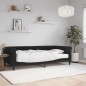 vidaXL Sofá cama con colchón terciopelo negro 100x200 cm vidaXL Sofá cama con colchón terciopelo negro 100x200 cm