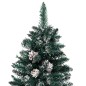 vidaXL Árbol de Navidad delgado con luces y bolas verde 180 cm vidaXL Árbol de Navidad delgado con luces y bolas verde 180 cm