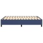 vidaXL Estructura de cama box spring tela azul 140x200 cm