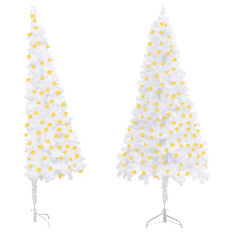 vidaXL Árbol de Navidad artificial iluminado con luces blanco 150 cm