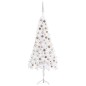 vidaXL Árbol de Navidad de esquina LED y bolas PVC blanco 180 cm vidaXL Árbol de Navidad de esquina LED y bolas PVC blanco 180 cm
