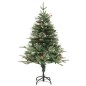 vidaXL Árbol de Navidad con luces y piñas PVC PE verde 120 cm vidaXL Árbol de Navidad con luces y piñas PVC PE verde 120 cm