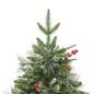 vidaXL Árbol de Navidad con luces y piñas PVC PE verde 120 cm vidaXL Árbol de Navidad con luces y piñas PVC PE verde 120 cm