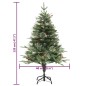 vidaXL Árbol de Navidad con luces y piñas PVC PE verde 120 cm vidaXL Árbol de Navidad con luces y piñas PVC PE verde 120 cm