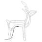 vidaXL Figura de reno Navidad 2 unidades blanco cálido 76x42x87 cm vidaXL Figura de reno Navidad 2 unidades blanco cálido 76x42x87 cm