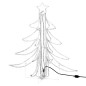 vidaXL Figura árbol Navidad plegable 3 pzas blanco cálido 87x87x93 cm vidaXL Figura árbol Navidad plegable 3 pzas blanco cálido 87x87x93 cm
