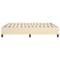 vidaXL Estructura de cama box spring tela color crema 160x200 cm vidaXL Estructura de cama box spring tela color crema 160x200 cm