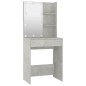 vidaXL Juego de tocador con LED madera contrachapada gris hormigón vidaXL Juego de tocador con LED madera contrachapada gris hormigón