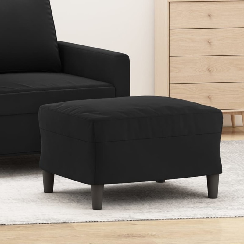 vidaXL Reposapiés de terciopelo negro 60x50x41 cm vidaXL Reposapiés de terciopelo negro 60x50x41 cm
