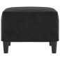 vidaXL Reposapiés de terciopelo negro 60x50x41 cm vidaXL Reposapiés de terciopelo negro 60x50x41 cm