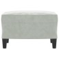 vidaXL Reposapiés de terciopelo gris claro 60x50x41 cm vidaXL Reposapiés de terciopelo gris claro 60x50x41 cm