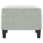 vidaXL Reposapiés de terciopelo gris claro 60x50x41 cm vidaXL Reposapiés de terciopelo gris claro 60x50x41 cm