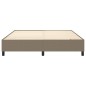 vidaXL Estructura de cama box spring tela gris taupe 180x200 cm