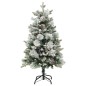 vidaXL Árbol de Navidad con nieve, luces LED y piñas PVC y PE 150 cm vidaXL Árbol de Navidad con nieve, luces LED y piñas PVC y PE 150 cm