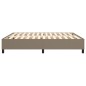 vidaXL Estructura de cama box spring tela gris taupe 180x200 cm