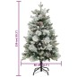 vidaXL Árbol de Navidad con nieve, luces LED y piñas PVC y PE 150 cm vidaXL Árbol de Navidad con nieve, luces LED y piñas PVC y PE 150 cm