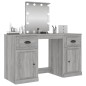 vidaXL Tocador con LED color gris Sonoma 130x50x132,5 cm vidaXL Tocador con LED color gris Sonoma 130x50x132,5 cm