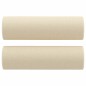 vidaXL Cojines decorativos 2 uds tela crema 15x50 cm