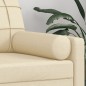 vidaXL Cojines decorativos 2 uds tela crema 15x50 cm