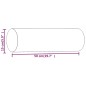 vidaXL Cojines decorativos 2 uds tela crema 15x50 cm