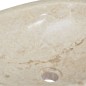 vidaXL Lavabo crema mármol 53x40x15 cm vidaXL Lavabo crema mármol 53x40x15 cm