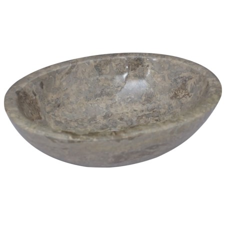 vidaXL Lavabo gris mármol 53x40x15 cm