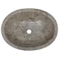 vidaXL Lavabo gris mármol 53x40x15 cm vidaXL Lavabo gris mármol 53x40x15 cm