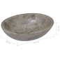 vidaXL Lavabo gris mármol 53x40x15 cm vidaXL Lavabo gris mármol 53x40x15 cm