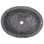 vidaXL Lavabo gris mármol 53x40x15 cm vidaXL Lavabo gris mármol 53x40x15 cm