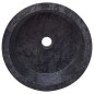 vidaXL Lavabo mármol negro Ø40x15 cm vidaXL Lavabo mármol negro Ø40x15 cm