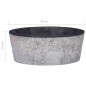 vidaXL Lavabo mármol negro Ø40x15 cm vidaXL Lavabo mármol negro Ø40x15 cm