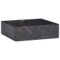 vidaXL Lavabo mármol negro 40x40x12 cm vidaXL Lavabo mármol negro 40x40x12 cm